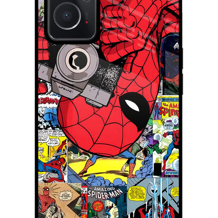 Spider Man Oppo K10 4G Glass Case Back Cover by Casekaro