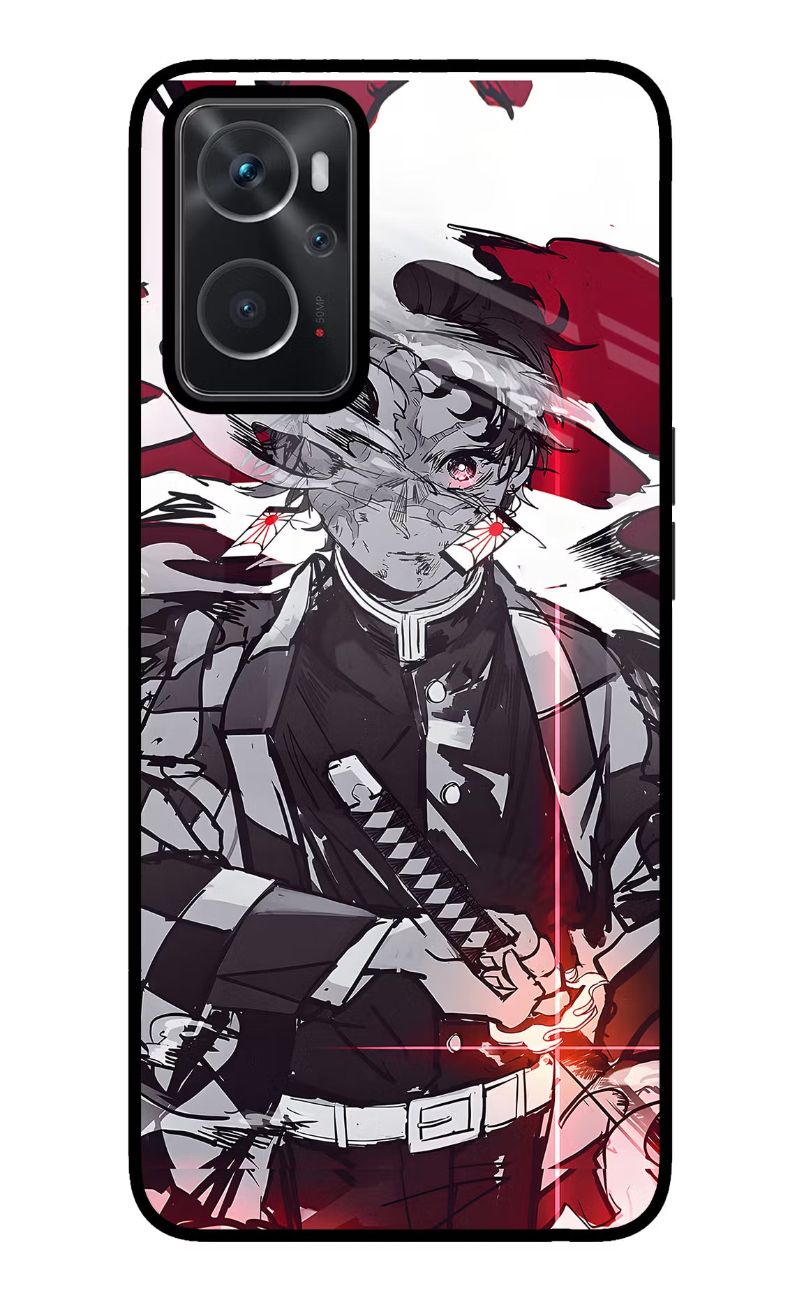 Demon Slayer Oppo K10 4G Glass Case Back Cover by Casekaro
