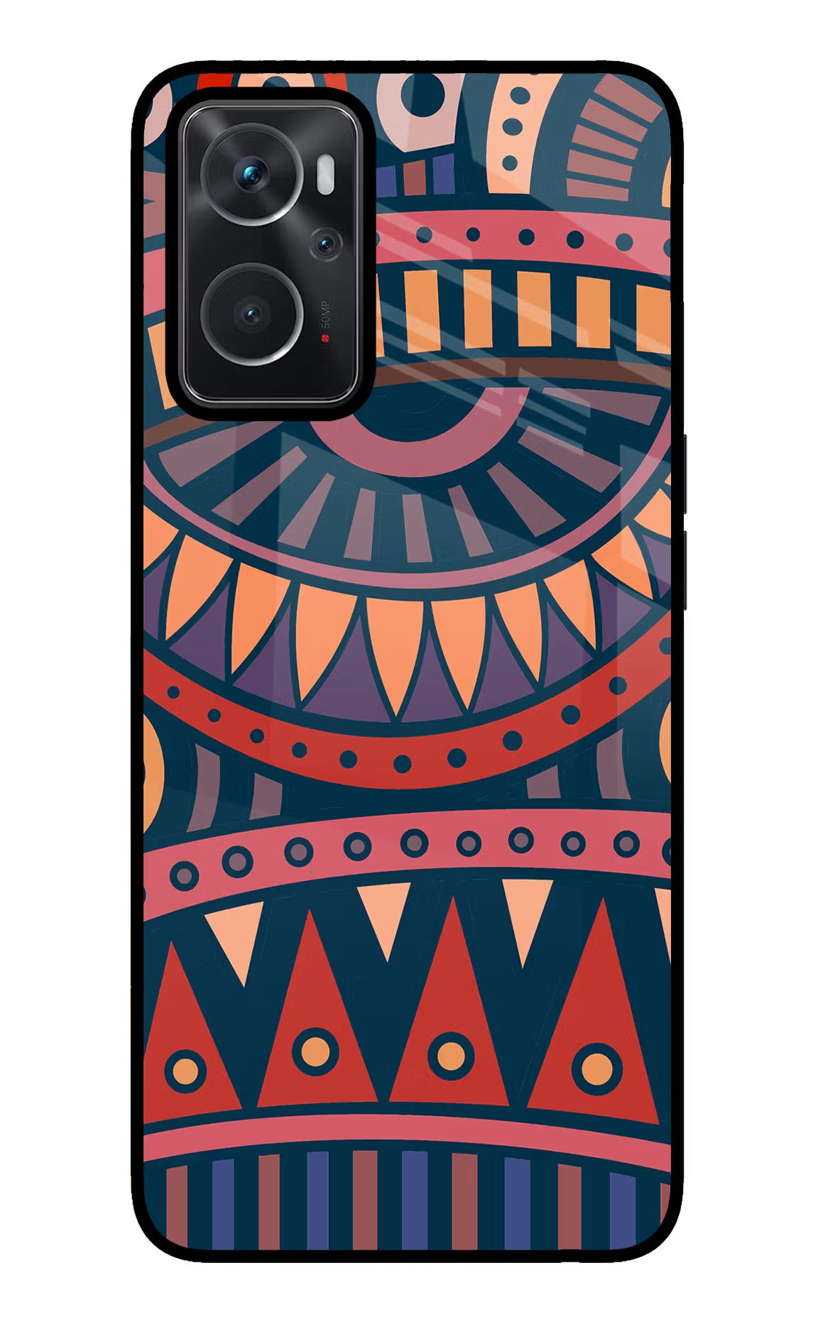 African Culture Design Oppo K10 4G Glass Case Back Cover by Casekaro