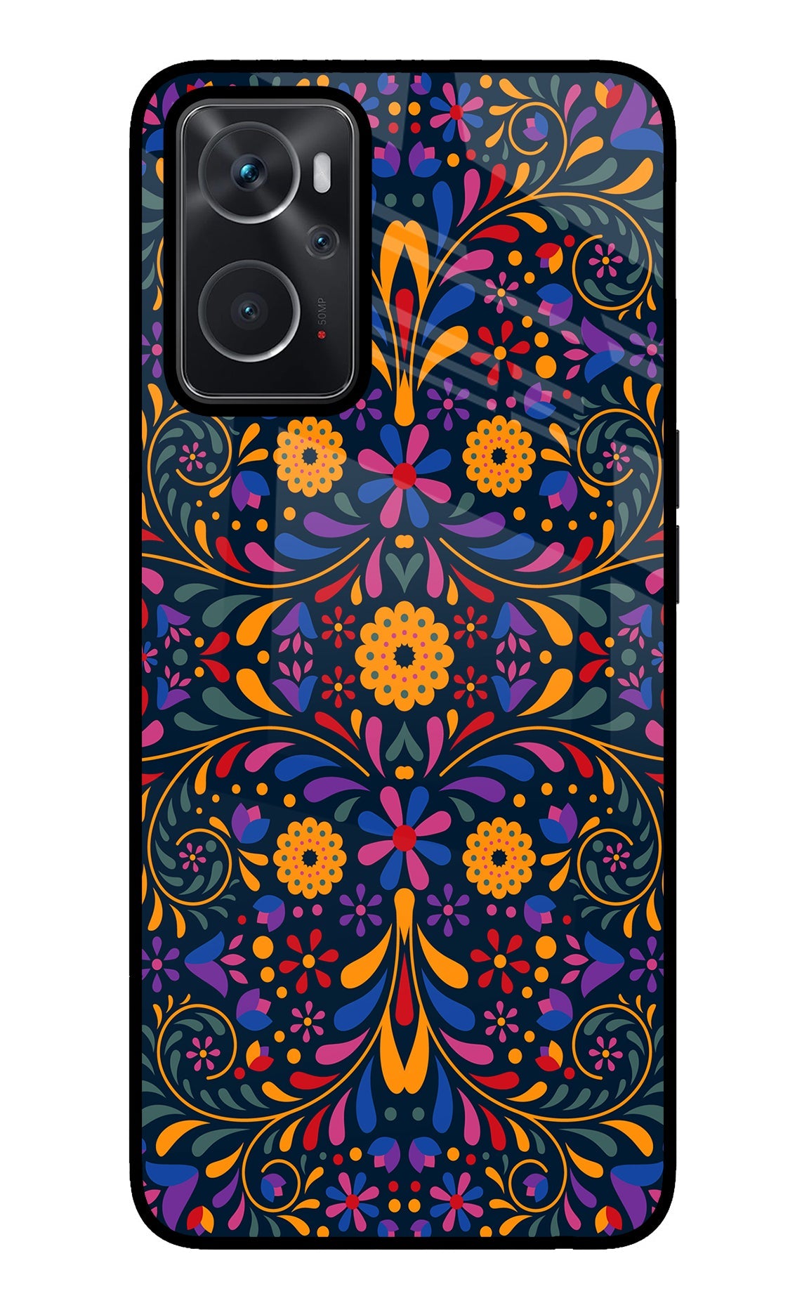 Mexican Art Oppo K10 4G Glass Case