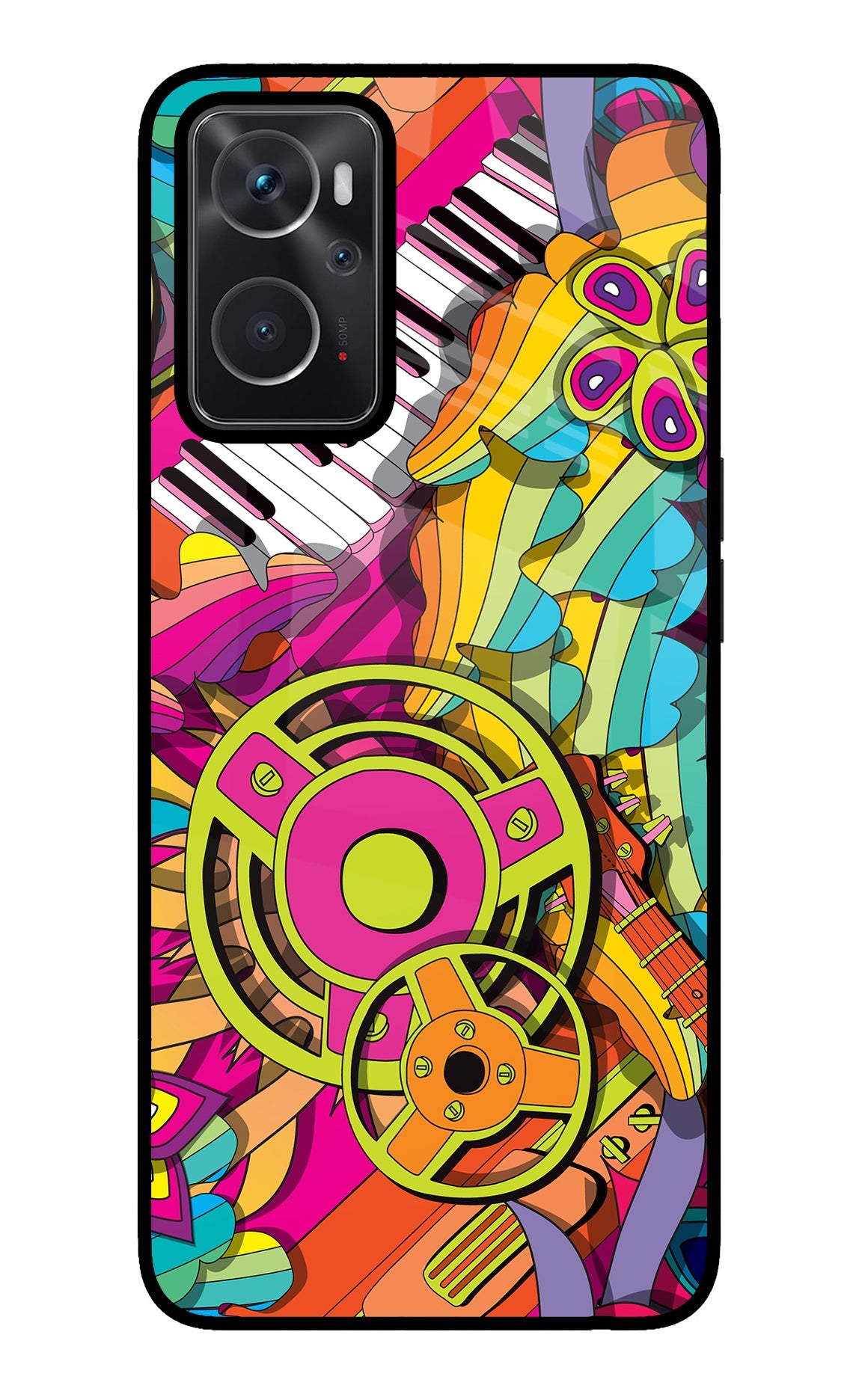 Music Doodle Oppo K10 4G Back Cover