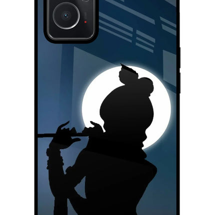 Shri Krishna Silhouette Oppo K10 4G Glass Case