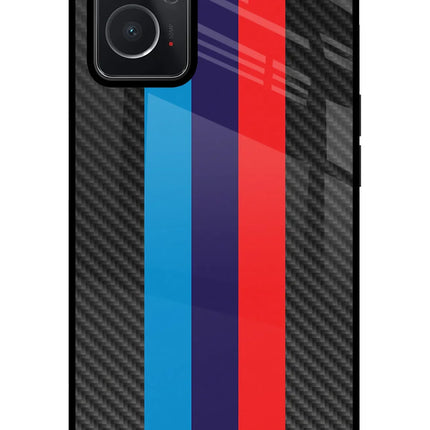 BMW Stripes Pattern Oppo K10 4G Glass Case