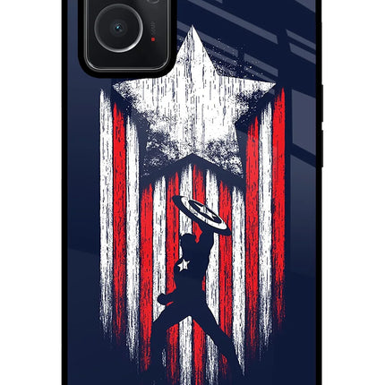 Captain America Marvel Art Oppo K10 4G Glass Case