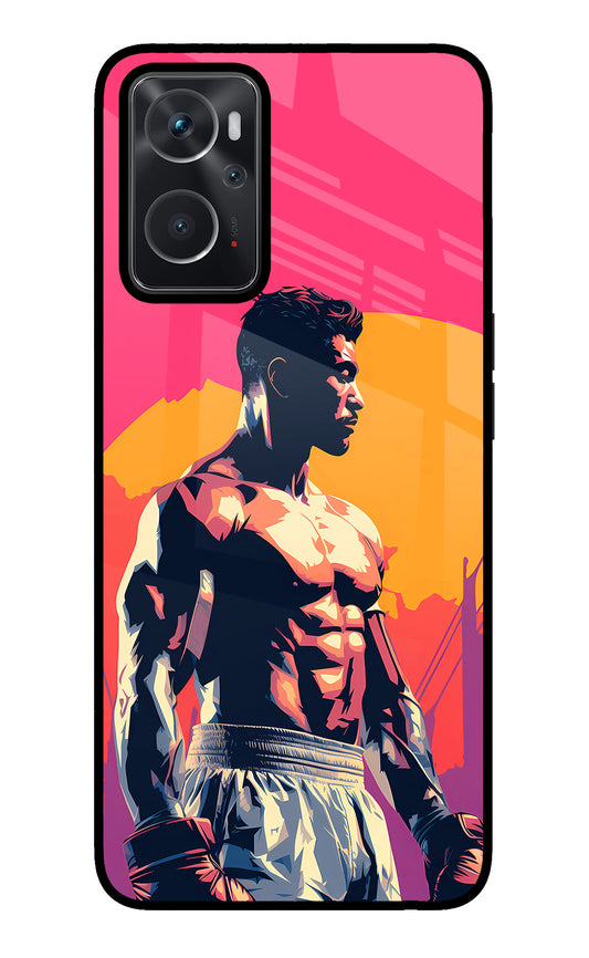 Sunset Warrior (AI Generated) Oppo K10 4G Glass Case