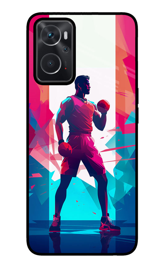 Champion Fighter (AI Generated) Oppo K10 4G Glass Case