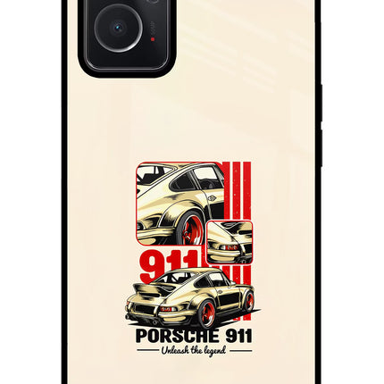 Classic Porsche 911 Oppo K10 4G Glass Case