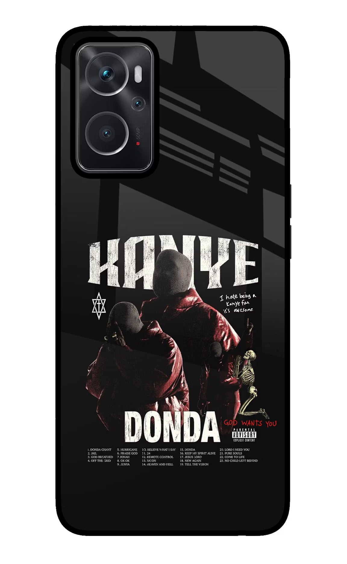 Donda Kanye West Oppo K10 4G Glass Case