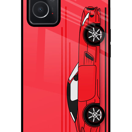 Red Velocity Oppo K10 4G Glass Case