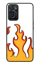 Fired Up – White Oppo K10 4G Glass Case