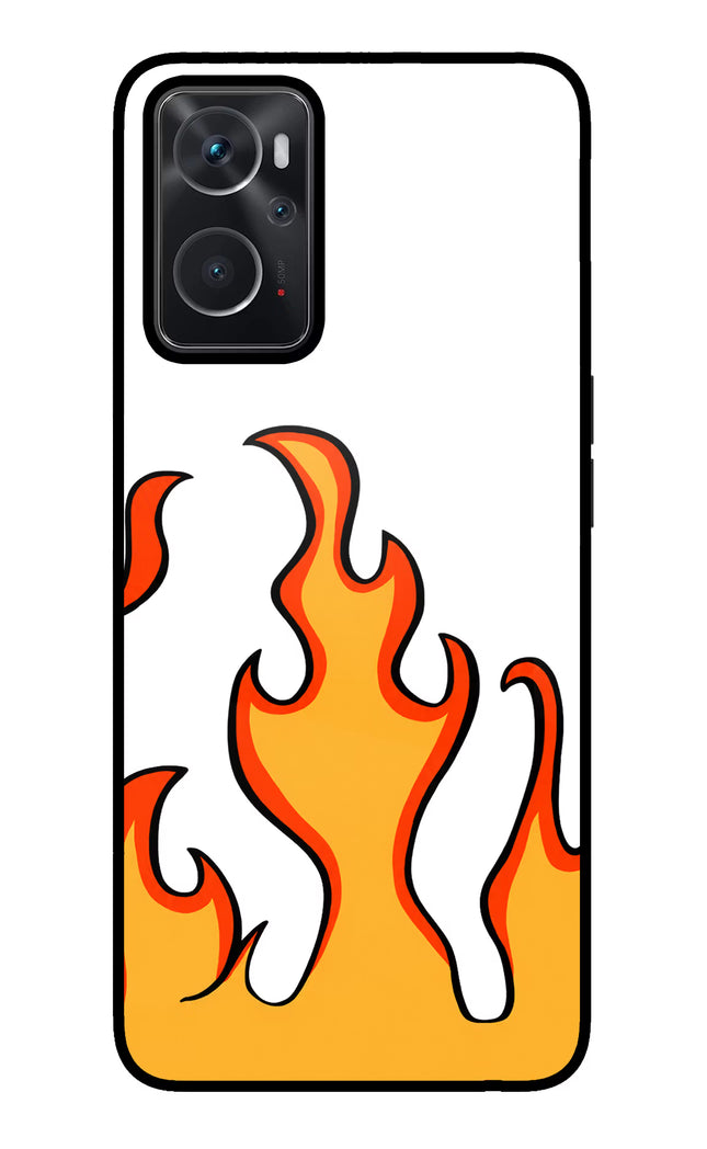 Fired Up – White Oppo K10 4G Glass Case