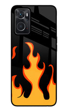 Fired Up – Black Oppo K10 4G Glass Case