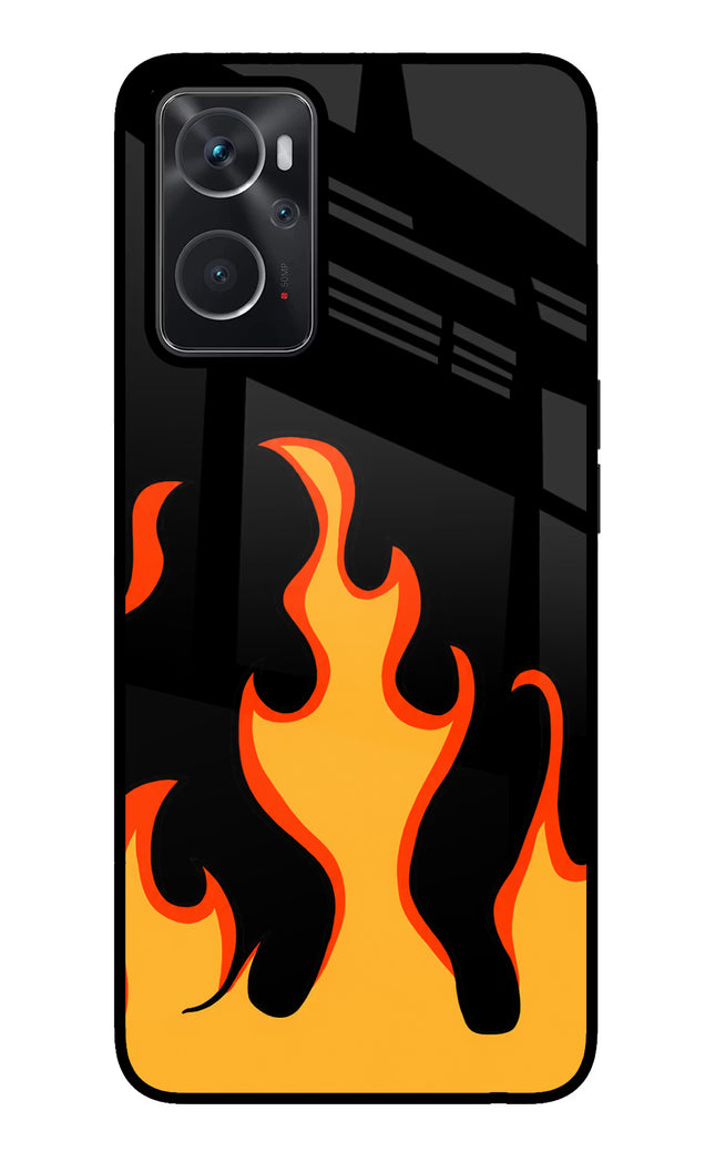 Fired Up – Black Oppo K10 4G Glass Case