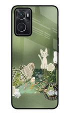 Aesthetic anime Oppo K10 4G Glass Case