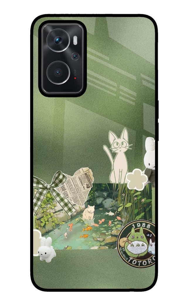 Aesthetic anime Oppo K10 4G Glass Case