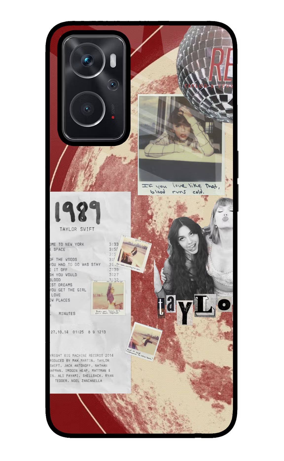 Taylor Swift Oppo K10 4G Glass Case