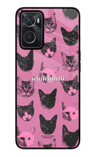 Pink Cats Oppo K10 4G Glass Case