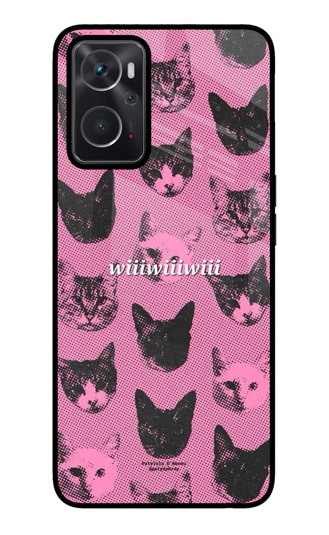Pink Cats Oppo K10 4G Glass Case