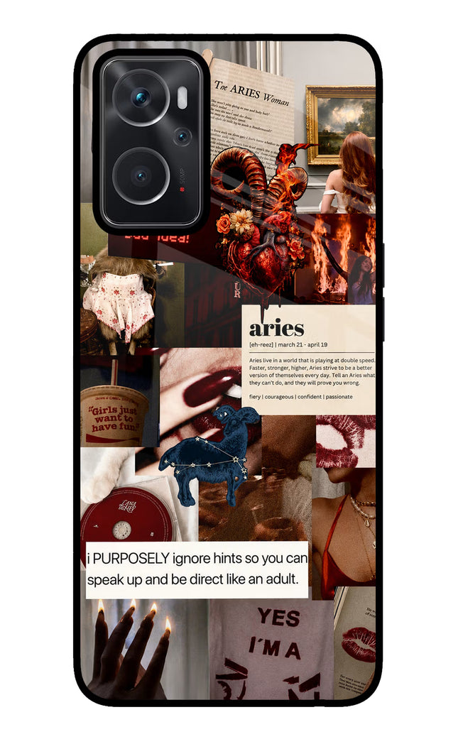 Zodiac Aries Oppo K10 4G Glass Case