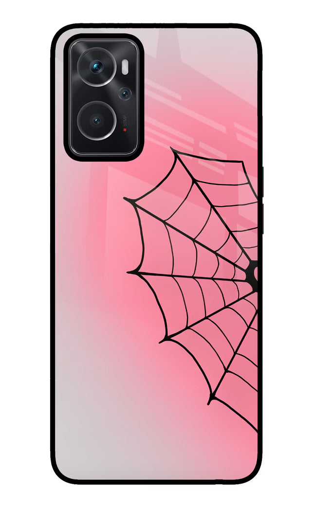 Pink Web Oppo K10 4G Glass Case