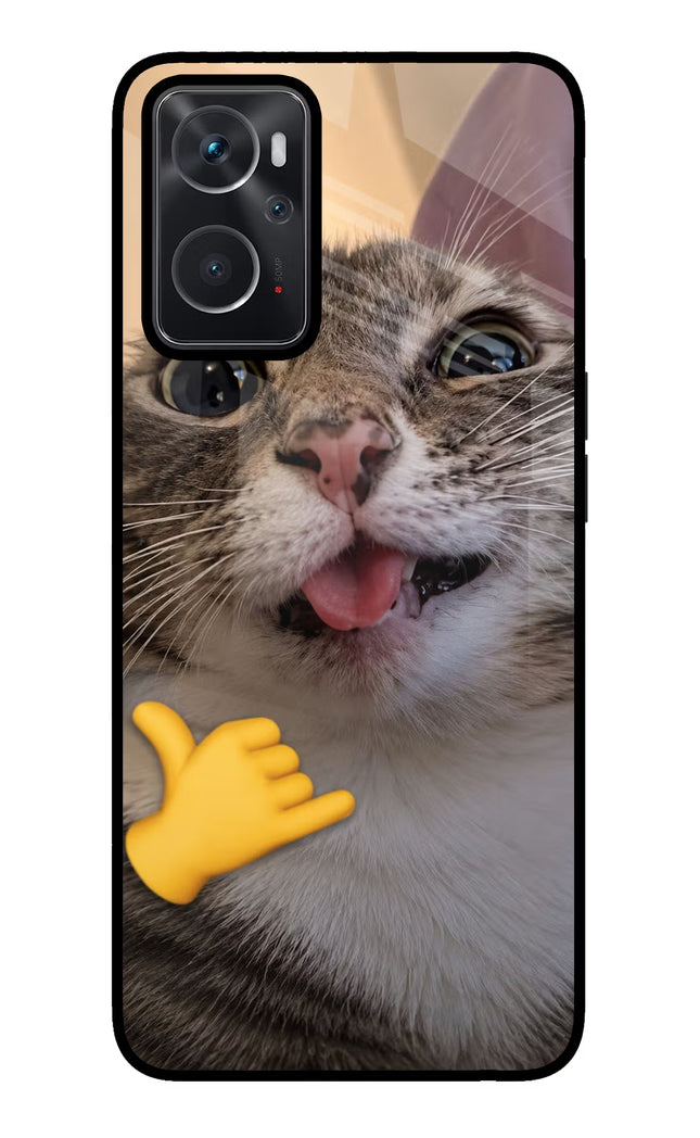 Silly Cat Call Oppo K10 4G Glass Case