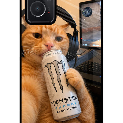 Gamer Cat Energy Oppo K10 4G Glass Case