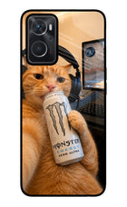 Gamer Cat Energy Oppo K10 4G Glass Case