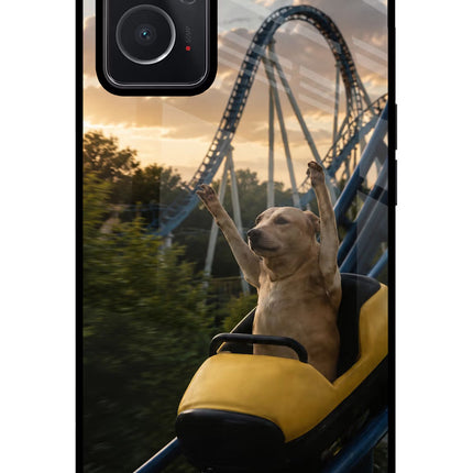 Rollercoaster Dog Oppo K10 4G Glass Case