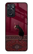 Midnight Cat Oppo K10 4G Glass Case