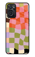 Wavy Grid Oppo K10 4G Glass Case