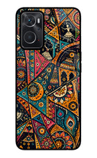 Folk Print Oppo K10 4G Glass Case