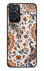 White Mayura Oppo K10 4G Glass Case