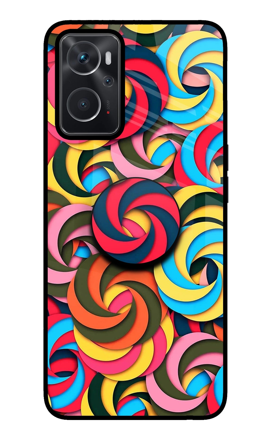 Spiral Pattern Oppo K10 4G Pop Case