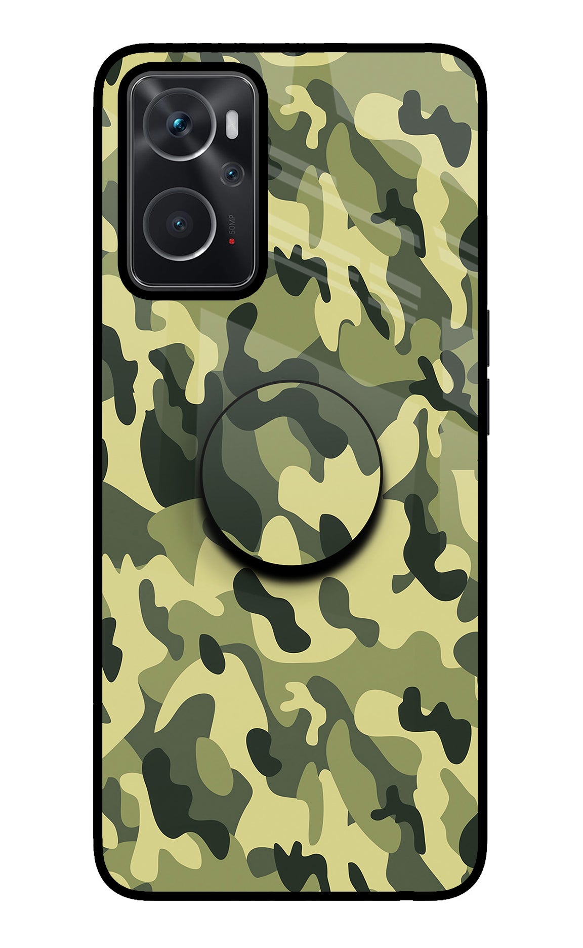 Camouflage Oppo K10 4G Glass Case