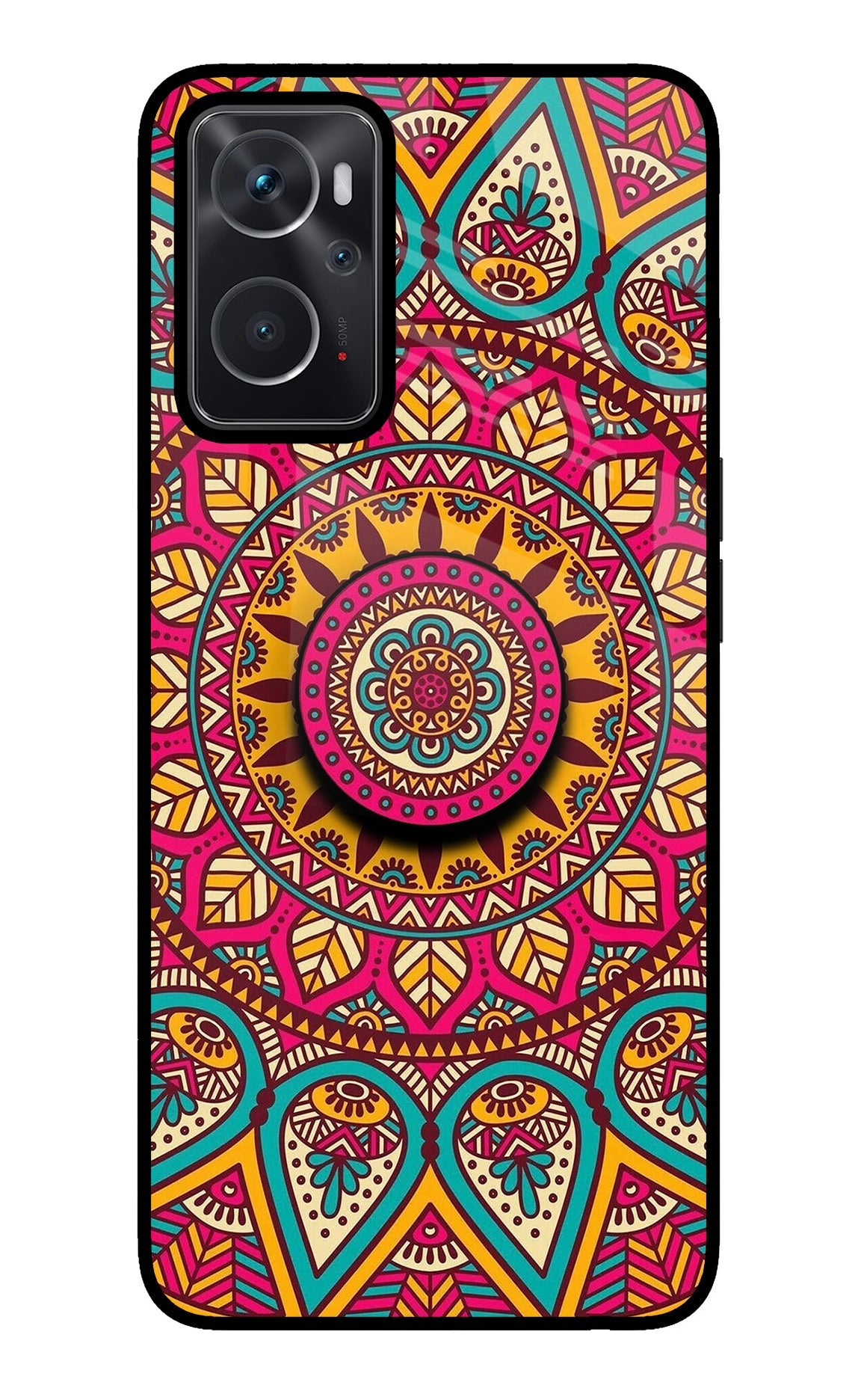 Mandala Oppo K10 4G Glass Case