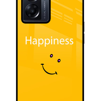 Happiness With Smiley Oppo K10 5G Glass Case Back Cover by Casekaro