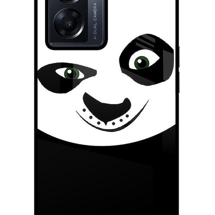 Panda Oppo K10 5G Glass Case Back Cover by Casekaro