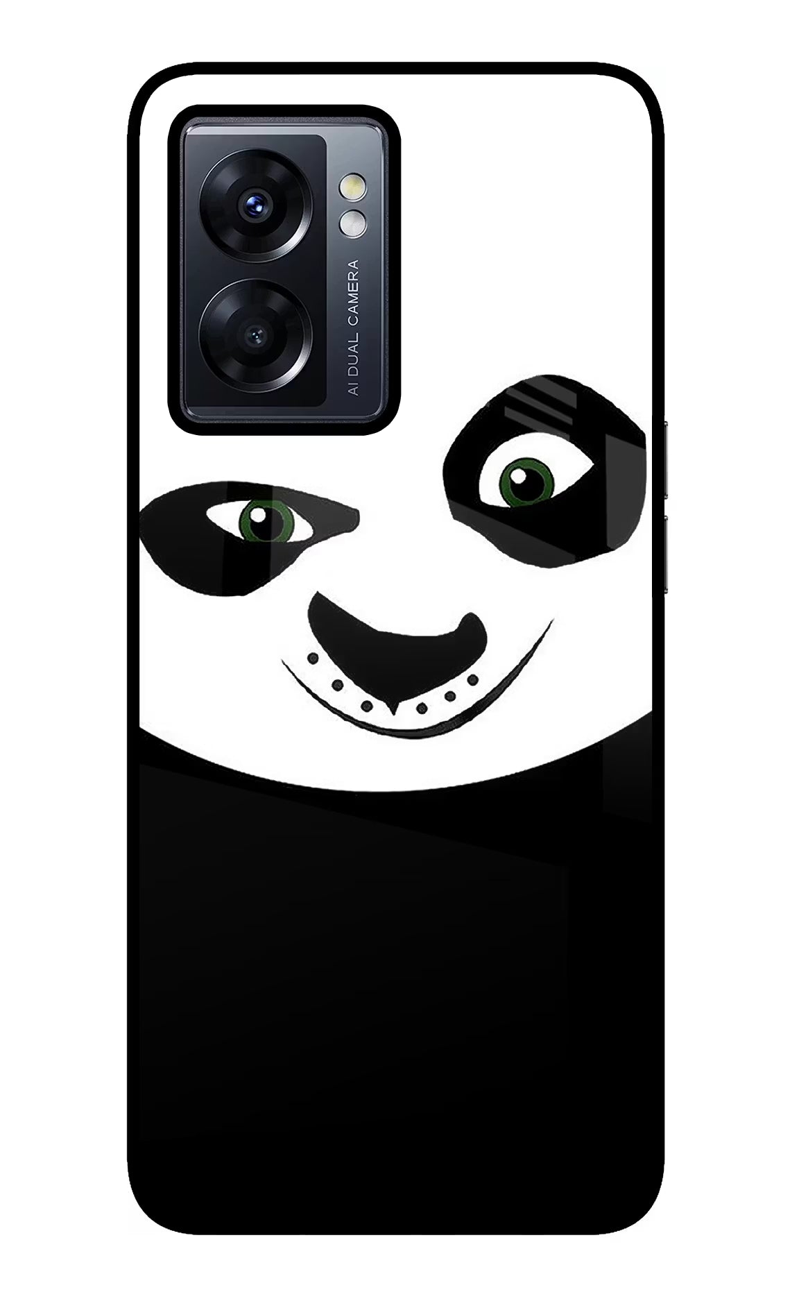 Panda Oppo K10 5G Glass Case Back Cover by Casekaro