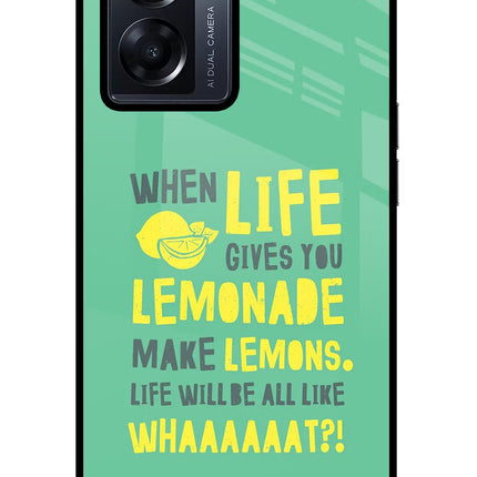 Quote Oppo K10 5G Glass Case Back Cover by Casekaro