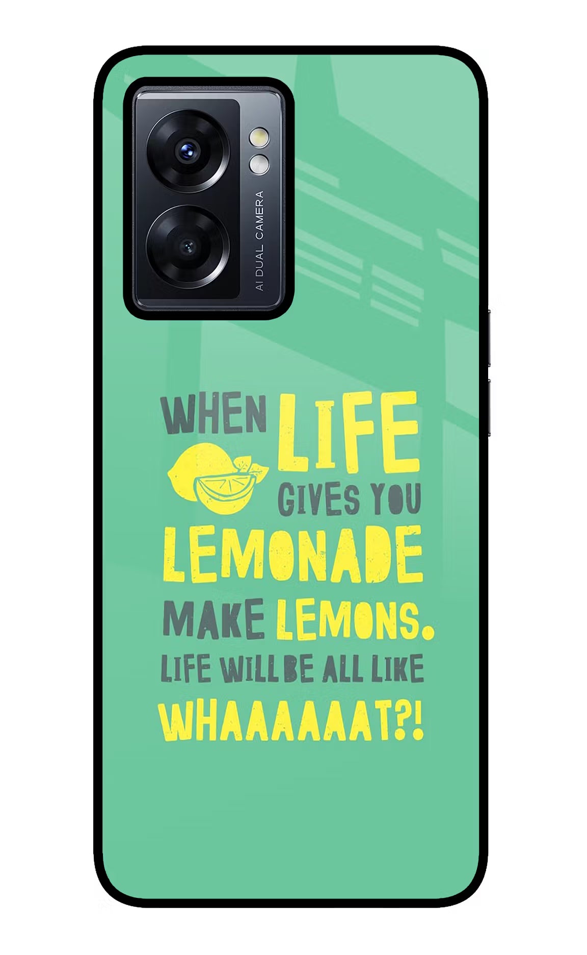 Quote Oppo K10 5G Glass Case Back Cover by Casekaro