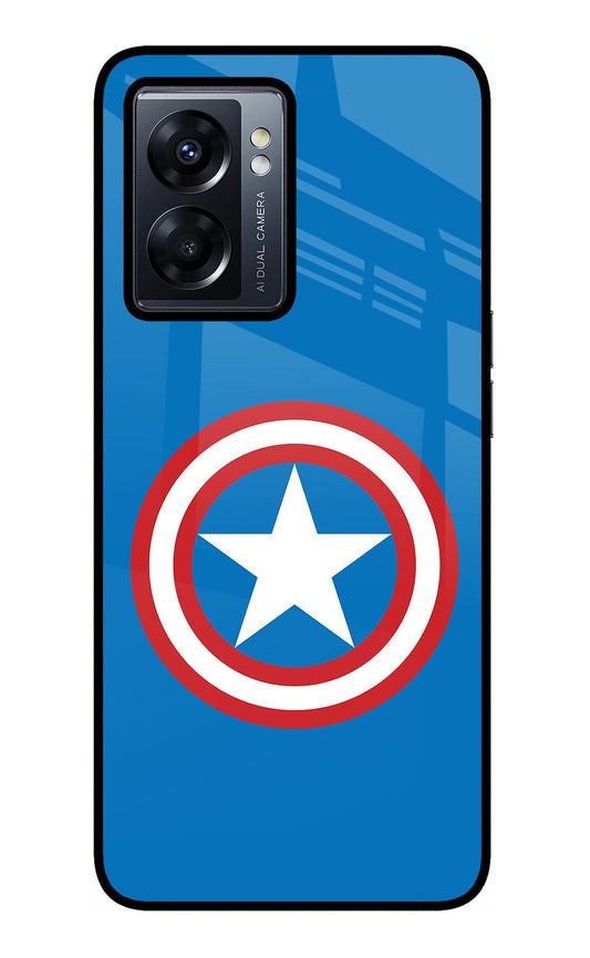 Captain America Logo Oppo K10 5G Glass Case