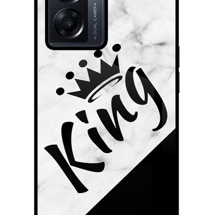 King Oppo K10 5G Glass Case Back Cover by Casekaro