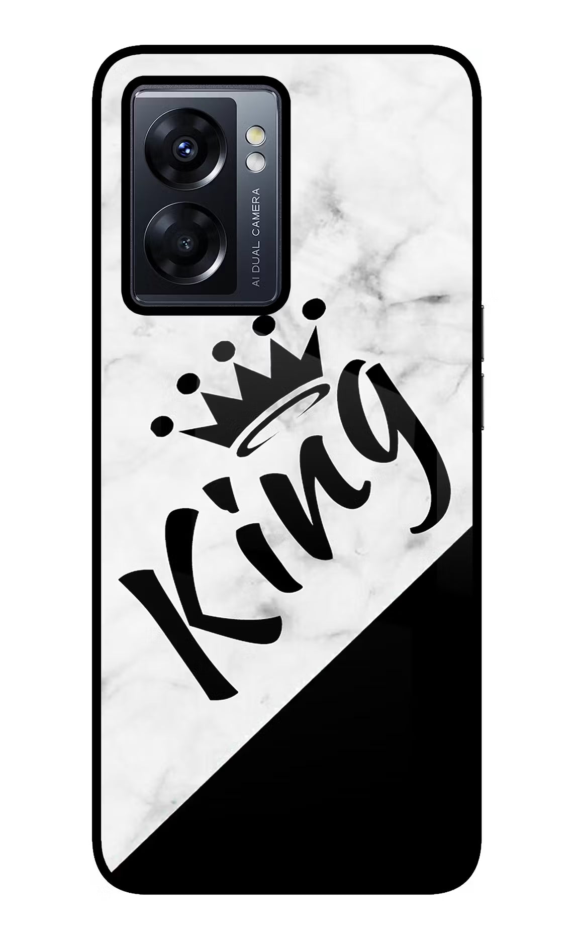 King Oppo K10 5G Glass Case Back Cover by Casekaro