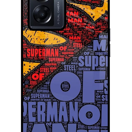 Superman Oppo K10 5G Glass Case Back Cover by Casekaro