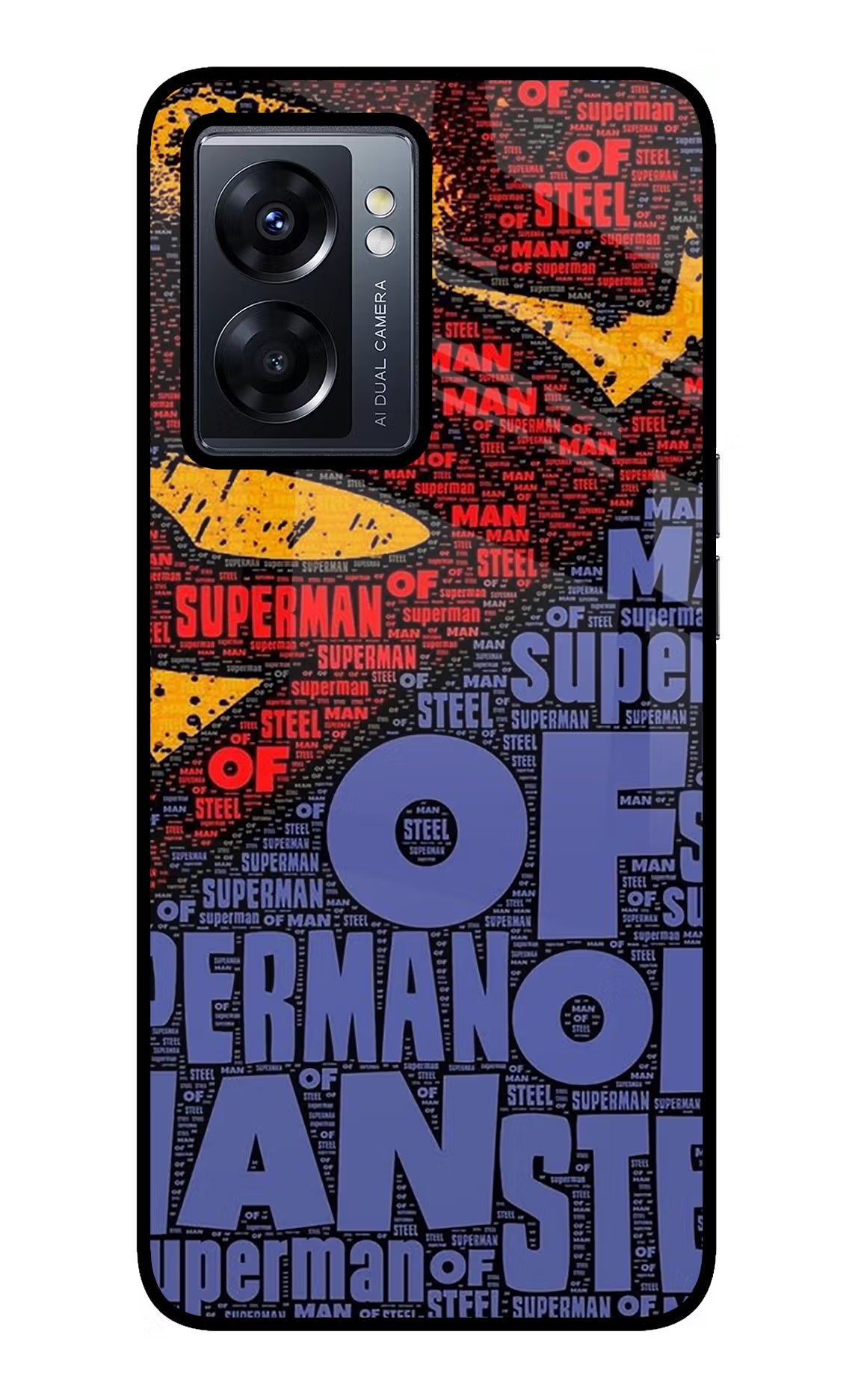 Superman Oppo K10 5G Glass Case Back Cover by Casekaro