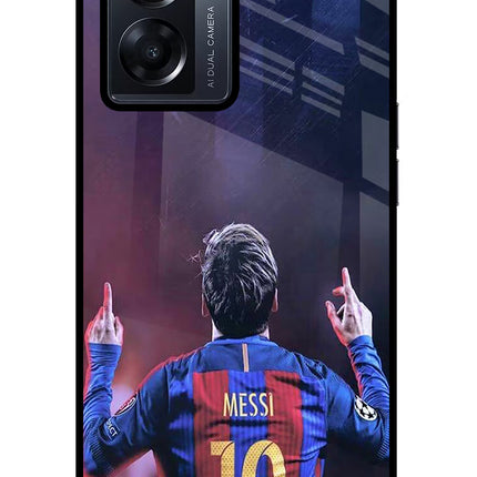 Messi Oppo K10 5G Glass Case Back Cover by Casekaro