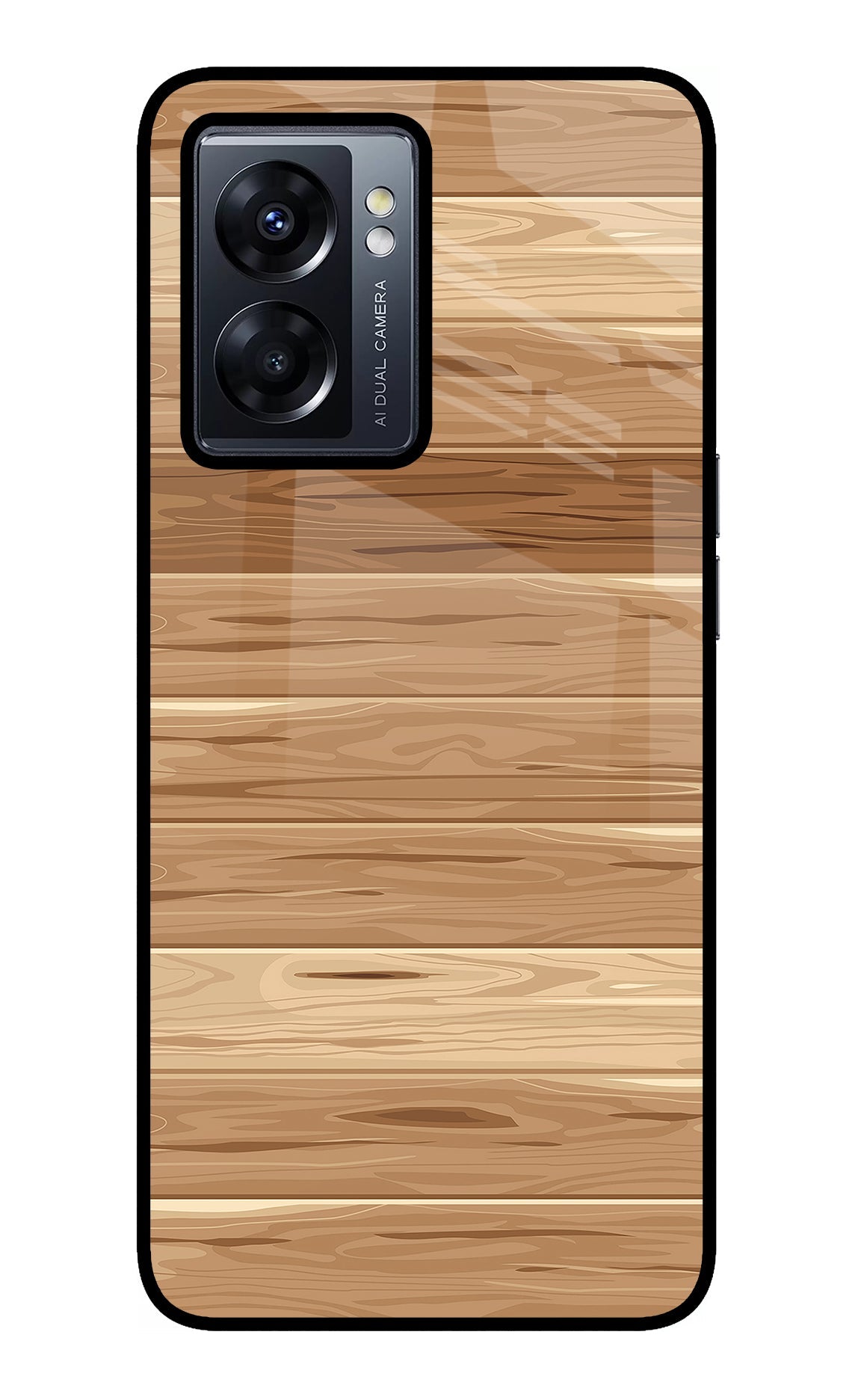 Wooden Vector Oppo K10 5G Back Cover