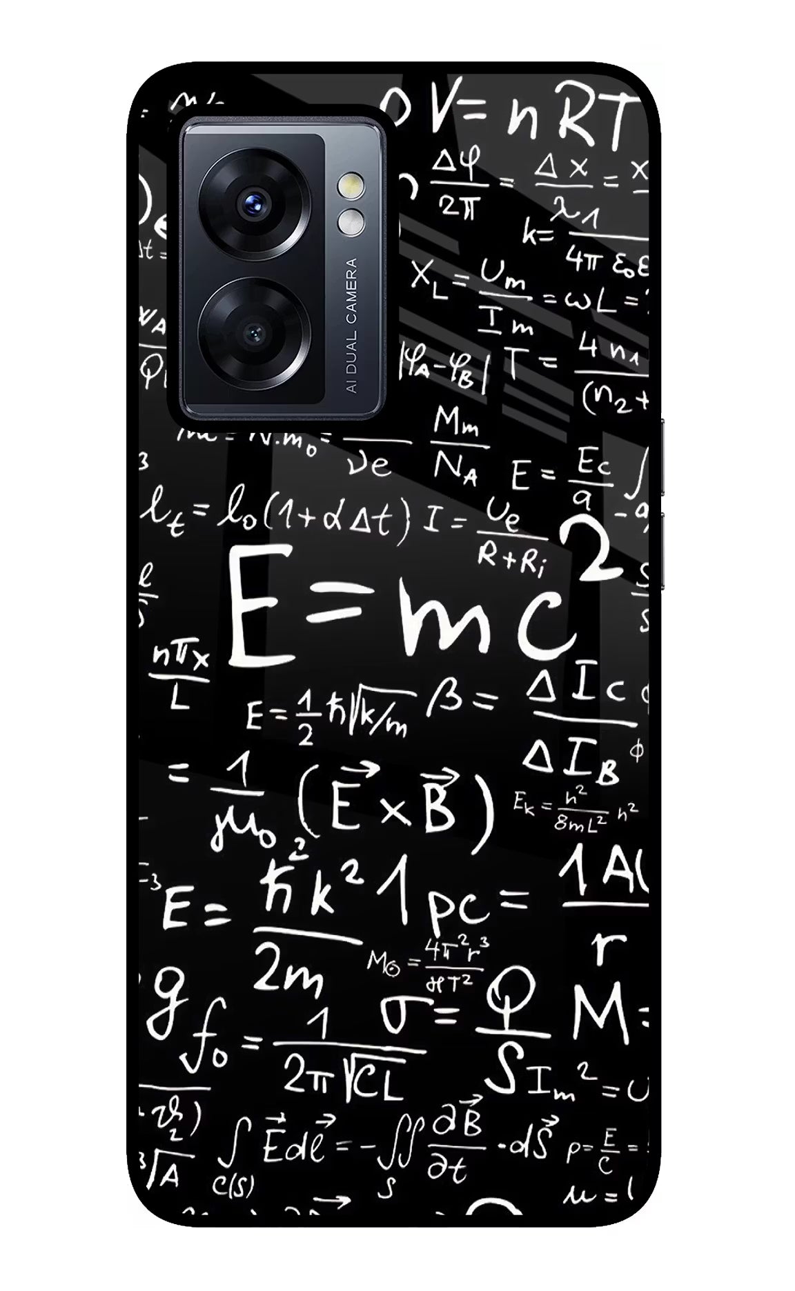 Physics Formula Oppo K10 5G Glass Case Back Cover by Casekaro