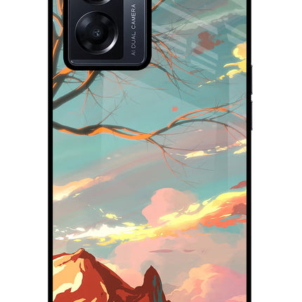 Scenery Oppo K10 5G Glass Case Back Cover by Casekaro