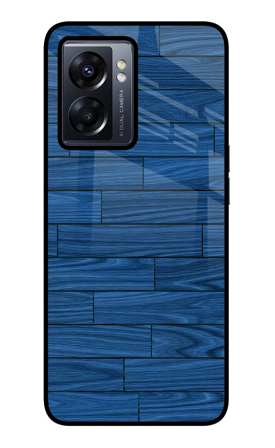 Wooden Texture Oppo K10 5G Glass Case